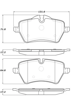StopTech Street Touring 06-09 Mini Cooper/Cooper S Front Brake Pads Next Day Delivery