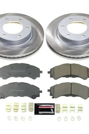 Free Returns Power Stop 19-22 Ford Ranger Front Semi-Coated Rotor Kit