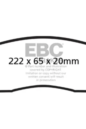 EBC 02-05 Ford Econoline E550 Greenstuff Front Brake Pads Editor’s Pick