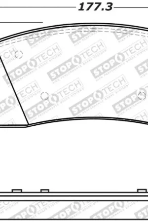 Top Pick StopTech Street Select Brake Pads - Rear