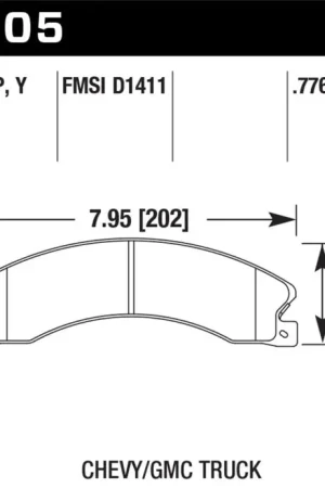 Instant Buy Hawk Chevy/GMC Express/Silverado/Savana/Sierra 15/25/35/4500 SuperDuty Rear LTS Brake Pads