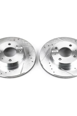 Power Stop 95-98 Nissan 200SX Front Evolution Drilled & Slotted Rotors - Pair Direct From Factory