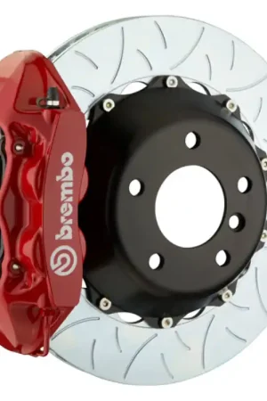 Brembo 11-21 Grand Cherokee (Excl. SRT) Rr GT BBK 4 Piston Cast 380x28 2pc Rotor Slotted Type3-Red Bargain