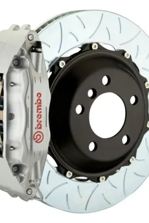 Grab Now Brembo 03-08 SL500 Fr GT BBK 4Pis Cast 2pc 355x32 2pc Rotor Slotted Type3-Silver
