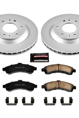 Power Stop 04-05 Buick Rainier Front Z17 Evolution Geomet Coated Brake Kit Low Price