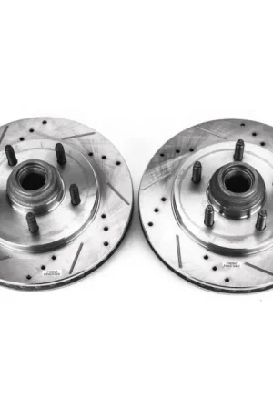 Shop Now Power Stop 99-02 Ford Expedition Front Evolution Drilled & Slotted Rotors - Pair