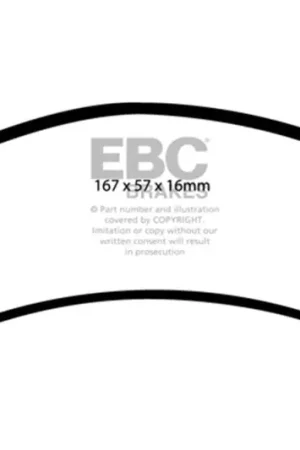 EBC 98-05 Chevrolet Blazer 4.3 2WD Ultimax2 Front Brake Pads Special Discount