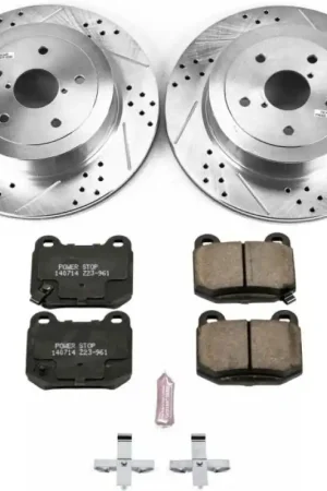 Top Pick Power Stop 05-07 Subaru Impreza Rear Z23 Evolution Sport Brake Kit