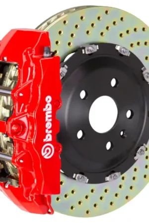Last Chance Brembo 08-17 A5/08-17 S5/09-16 A4/09-16 S4 Front GT BBK 6 Piston Cast 380x34 2pc Rotor Drilled-Red