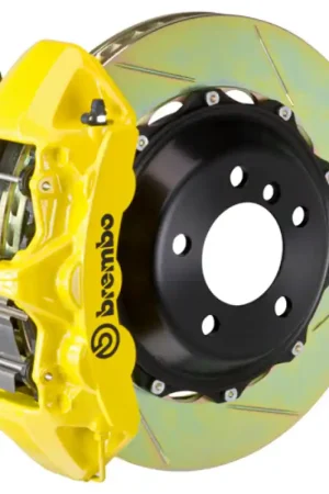 Markdown Brembo 09-12 SL550 (R230) Front GT BBK 6 Piston Cast 355x32 2pc Rotor Slotted Type-1- Yellow