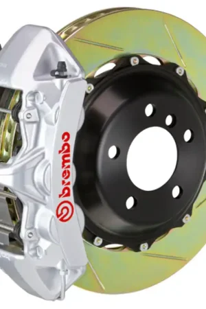 Brembo 07-13 1500 Sierra Rr GT BBK 4Pis Cast 2pc 380x32 2pc Rotor Slotted Type1-Silver Clearance