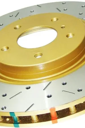 Bulk Order DBA 10+ Ford Mustang GT 5.0L V8 Front Drilled & Slotted 4000 Series Rotor w/ Black Hat