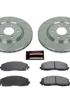 Popular Power Stop 17-19 Chrysler Pacifica Front Z23 Evolution Sport Brake Kit