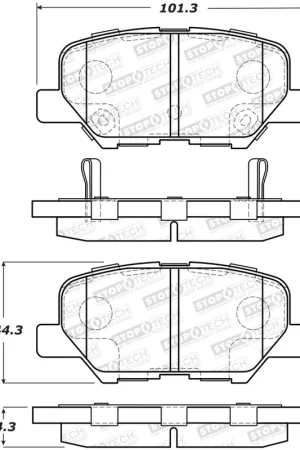 Modern StopTech Street Brake Pads - Front