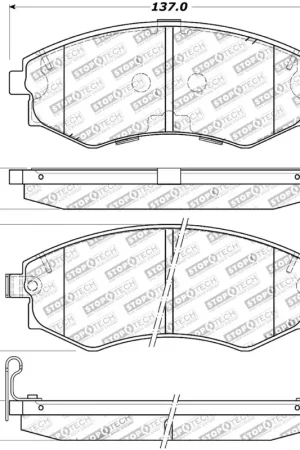 Factory Price StopTech Street Touring 89-1/94 Nissan 240SX (w/ABS) Front Brake Pads