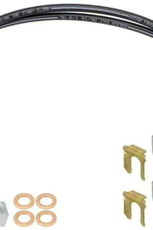 Top Rated RockJock JK Braided Brake Hose Kit 23.5in Long