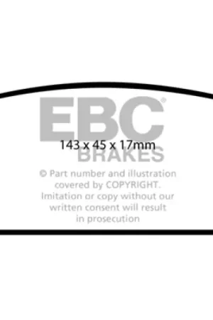 Last Chance EBC 09-14 Cadillac Escalade 6.0 Hybrid Yellowstuff Rear Brake Pads