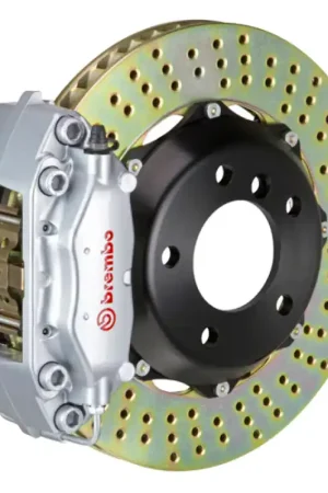 Direct From Factory Brembo 05-11 Elise (Excl 4-Caliper Equipped) Fr GT BBK 4Pist Cast 2pc 328x28 2pc Rtr Drill-Silver