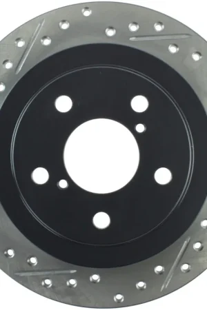 StopTech 05-06 Saab 9-2X AWD / 02-05 Impreza WRX / 02 WRX STi Slotted & Drilled Right Rear Rotor Order Now