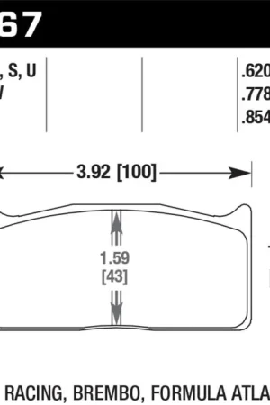 Buy Direct Hawk AP Racing  DTC-60 Race Brake Pads