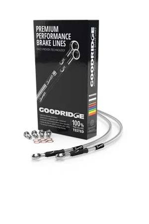 Goodridge 18-23 Harley-Davidson FXBB/S/FXST Clear Front Brake Line w/Clear Fitting Direct From Manufacturer