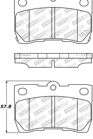 StopTech Street Select Brake Pads w/Hardware - Rear Original
