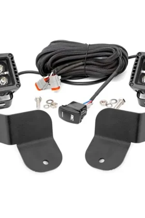 Next Day Delivery Polaris Dual LED Cube Kit Black Series w/Amber DRL 16-20 General Rough Country