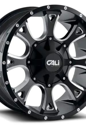 Cast Aluminum Wheels Anarchy 9103 SB 20x12 Milled Spokes Satin Black 5 On 127/5 On139.7 Bolt Pattern -44 Offset Cali Offroad Wheels Seasonal Sale