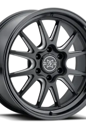 Modern Method Raised MR802 22x10 / 8x180 BP / -18mm Offset / 124.1mm Bore - Double Black Milled Wheel