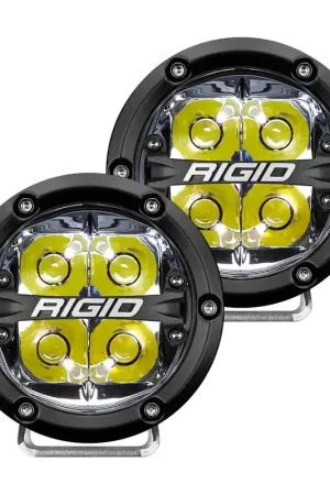 360-Series 4 Inch Led Off-Road Spot Beam White Backlight Pair RIGID Industries Deal