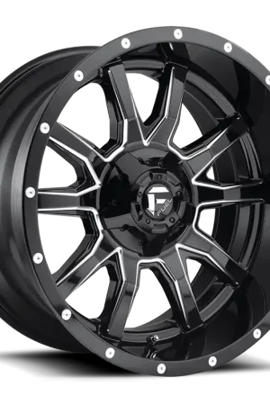 Markdown Aluminum Wheels 20X9 Vandal D627 8 On 180 Gloss Black Milled 124.2 Bore 20 Offset Fuel Off Road Wheels