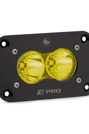Trending Baja Designs S2 Pro, LED Spot, Amber, Flush Mount