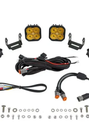 Diode Dynamics SS3 LED Bumper 1 In Roll Bar Kit Pro - Yellow SAE Fog (Pair) Price Drop