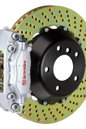 Super Sale Brembo 16-23 Metris (W447) Rear GT BBK 4 Piston Cast 345x28 2pc Rotor Drilled-Silver