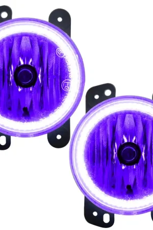 Oracle Lighting 10-15 Jeep Wrangler JK Pre-Assembled LED Halo Fog Lights -UV/Purple Direct From Manufacturer