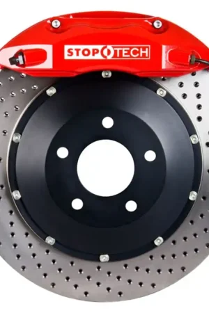 StopTech 13 Lexus GS350 (Exc F-Sport) Rear BBK Red ST-40 Calipers Drilled 345x28mm Rotors In Demand