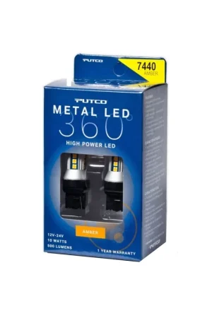 Putco 7440 - Amber Metal 360 LED Handmade