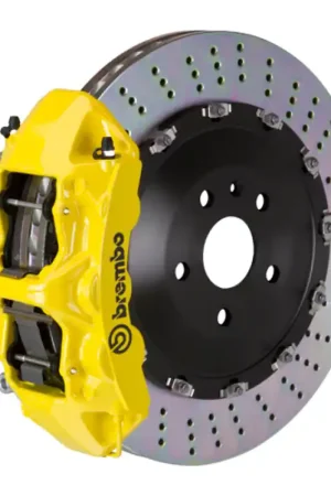 Brembo 14+ Ghibli S/Ghibli S-Q4 Front GT BBK 6 Piston Cast 405x34 2pc Rotor Drilled- Yellow Final Sale