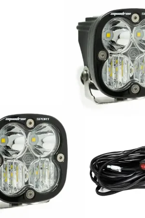 Latest LED Light Pods Clear Lens Driving/Combo Pair Squadron Sport Baja Designs