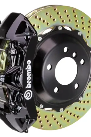 Brembo 07-14 Escalade/ESV/EXT Rr GT BBK 4Pis Cast 2pc 380x32 2pc Rotor Drilled-Black Affordable