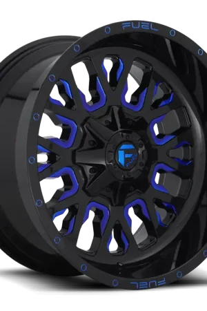 Aluminum Wheels 20X9 Stroke D645 8 On 180 Gloss Blue Milled 124.3 Bore 1 Offset Fuel Off Road Wheels Shop Now