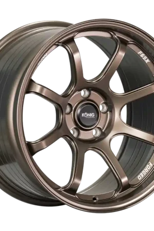 Konig Forged F6SX 18x8.5A 5x114.3 ET35 Race Bronze Wheel (Knurled Bead) Price Cut