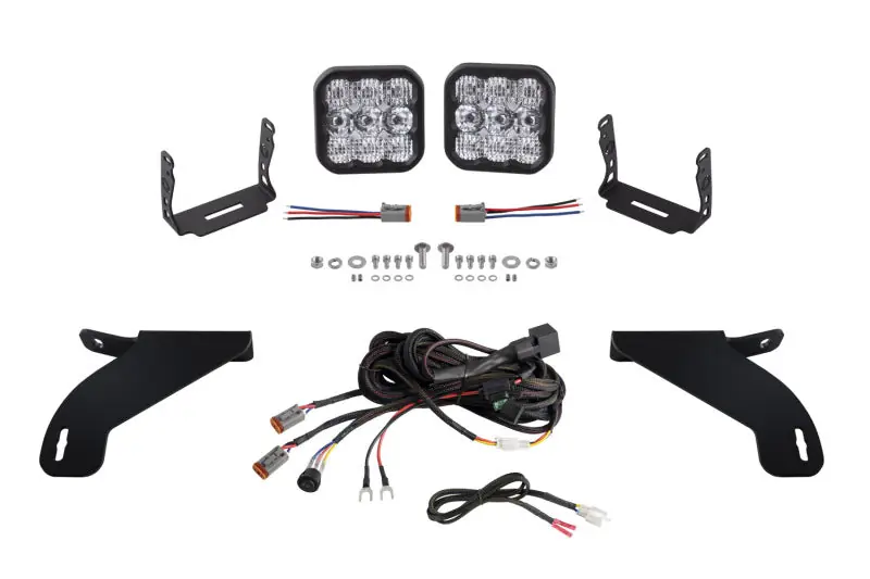 Limited Time Diode Dynamics 21-22 Ford F-150 SS5 Bumper LED Pod Light Kit - Pro White Driving