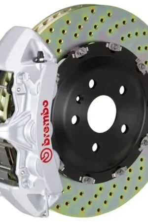 Seasonal Sale Brembo 18+ Model 3 AWD/RWD Front GT BBK 6 Piston Cast 365x34 2pc Rotor Drilled-Silver