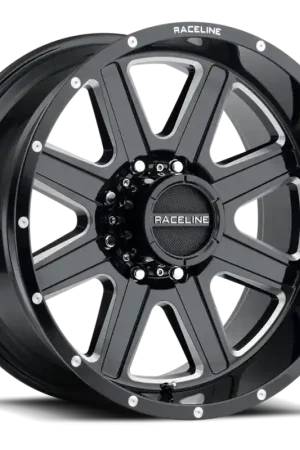 Raceline 940M Hostage 18x9in / 5x150 BP / 12mm Offset / 110.3mm Bore - Black & Milled Wheel Handmade