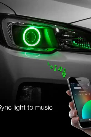 Crafted XK Glow 2x100mm - RGB Switchback Halo Million Color XKCHROME Smartphone App Controlled Kit