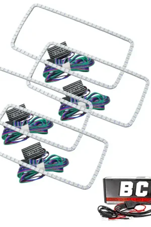Oracle GMC Sierra 07-13 Halo Kit (New Square Ring Design) - ColorSHIFT w/ BC1 Controller Buy Today