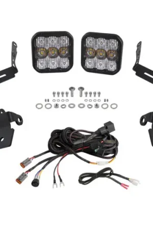 Diode Dynamics 20-Present Polaris RZR A-Pillar LED Pod Kit SS5 Pro - White Combo Hot Deal