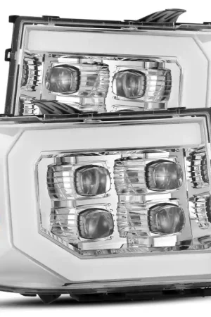 Next Day Delivery AlphaRex 07-14 GMC 2500HD NOVA LED Proj Headlight Plank Style Matte Blk w/Activ Light/Seq Signal/DRL