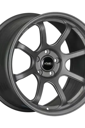 Konig Forged F6SX 17x10 5x114.3 ET45 Satin Grey Wheel (Knurled Bead) Mega Sale